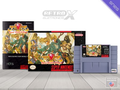 Ancient Magic Bazoo! World of Magic VM Super Nintendo Completo