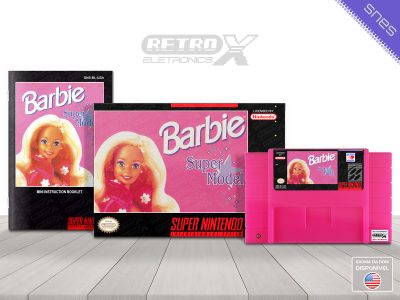 Barbie Super Model 8L Super Nintendo Completo Cartucho Rosa