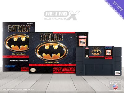 Batman 1 NES TO SNES Super Nintendo Completo - port Cartucho Preto