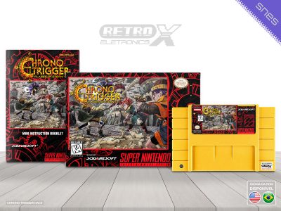 Chrono Trigger Flames of Eternity CRFE Super Nintendo Completo - hack Cartucho Amarelo