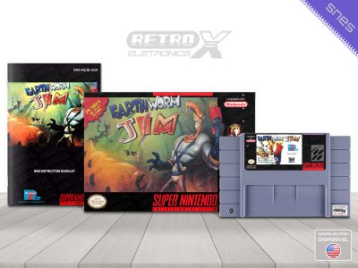 Earthworm Jim 1 AEJE Super Nintendo Completo