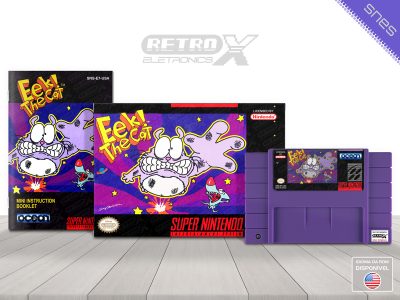 Eek! The Cat E7 Super Nintendo Completo Cartucho Roxo