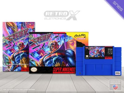 F-zero 2 BSFZ Super Nintendo Completo Cartucho Azul - port satellaview