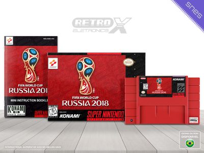 Fifa World Cup Russia 2018 ISSR Super Nintendo Completo - hack Cartucho Vermelho