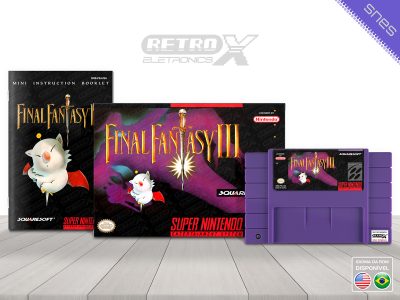 Final Fantasy 3 F6 Super Nintendo Completo Cartucho Roxo