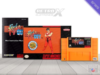 Final Fight Guy FY PRETA Super Nintendo Completo Cartucho Laranja