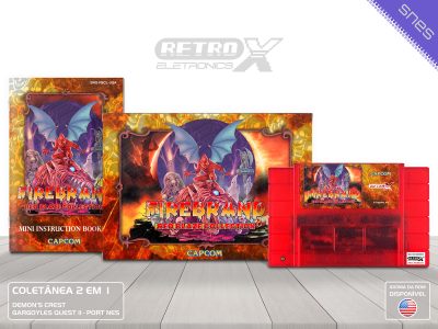 Firebrand Red Blaze Collection Especial Super Nintendo Caixa Completo - coletanea Cartucho Vermelho Cristal