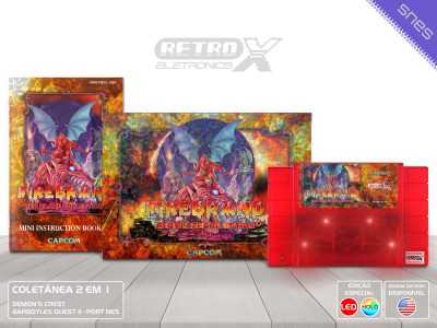 Firebrand Red Blaze Collection Especial Super Nintendo Caixa Completo - coletanea especial caquinhos 3d Cartucho Vermelho Cristal x COM LEDS