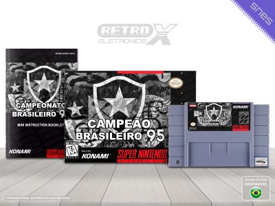Futebol Brasileiro 95 HACK BOTAFOGO CUSTOM Super Nintendo Completo - iss hack