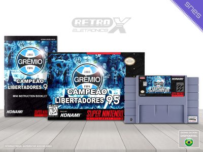Futebol Brasileiro 95 HACK GREMIO CUSTOM Super Nintendo Completo - iss hack