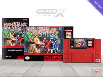 Gargoyles Quest 2 NES TO SNES Super Nintendo Completo - port Cartucho Vermelho