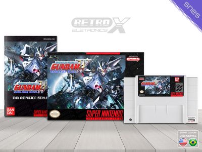 Gundam Wing Endless Duel AEDE Super Nintendo Completo Cartucho Branco