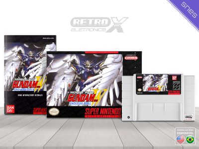 Gundam Wing Endless Duel CUSTOM Super Nintendo Completo Cartucho Branco