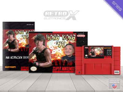 Hong Kong 97 HK97 Super Nintendo Completo Cartucho Vermelho