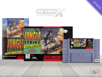 Jungle Strike The Sequel to Desert Strike AJGE Super Nintendo Completo