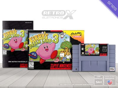 Kirby Dream Land 3 AFJE Super Nintendo Completo - chip especial