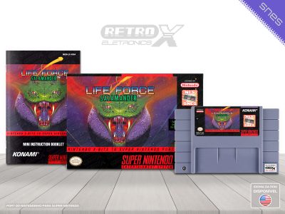 Life Force Salamander NES TO SNES Super Nintendo Completo - port