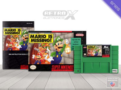 Mario is Missing MU Super Nintendo Completo Cartucho Verde