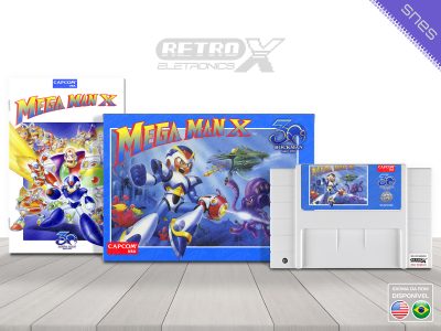 Mega Man X RX iam8bit Super Nintendo Completo - especial Cartucho Branco