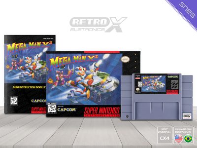 Mega Man X2 ARXE Super Nintendo Completo - chip especial