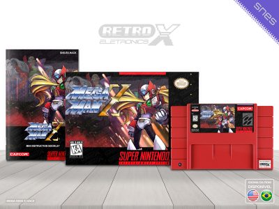 Mega Man Zero HACK Super Nintendo Completo - hack Cartucho Vermelho