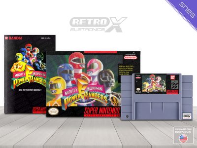 Mighty Morphin Power Rangers 52 Super Nintendo Completo
