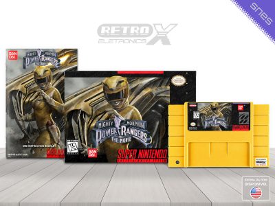 Mighty Morphin Power Rangers The Movie A2RE Super Nintendo 04 AMARELA Completo - especial Cartucho Amarelo