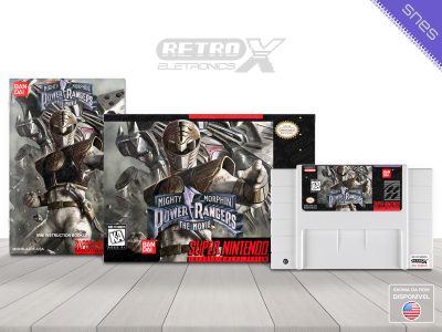 Mighty Morphin Power Rangers The Movie A2RE Super Nintendo 06 BRANCO Completo - especial Cartucho Branco