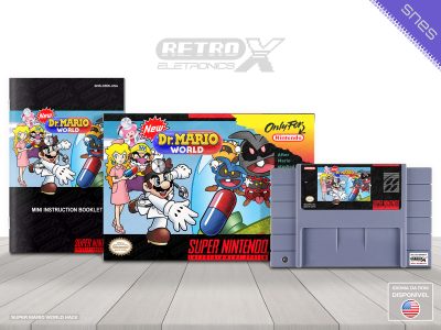 New Dr Mario World DRW Super Nintendo Completo - hack