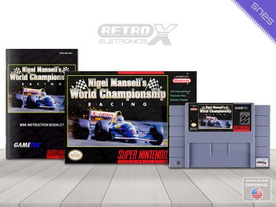 Nigel Mansell's World Championship Racing M8 Super Nintendo Completo
