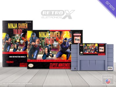 Ninja Gaiden Trilogy 1 NES TO SNES Super Nintendo Completo - port