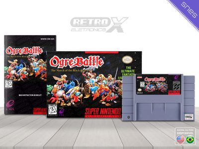 Ogre Battle March of the Black Queen OB Super Nintendo Completo