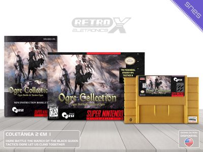 Ogre Collection OGCC Super Nintendo Completo - coletanea Cartucho Dourado