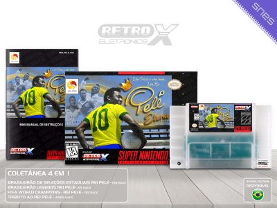 Pelé Eterno PELE Super Nintendo Completo - coletanea Cartucho Translucido