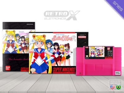 Pretty Guardian Sailormoon R 2Q Super Nintendo Completo Cartucho Rosa