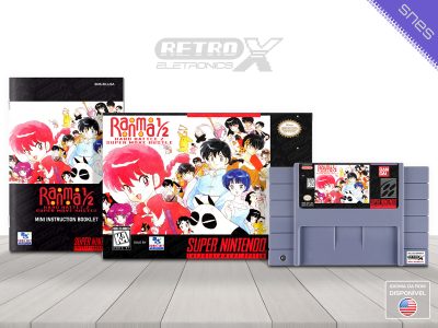 Ranma meio Hard Battle 2 Super Move Hustle Super Nintendo Completo