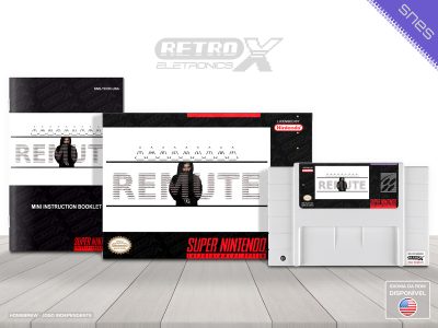 Remute TCOR Super Nintendo Completo - homebrew Cartucho Branco