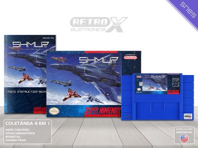 Shmups Collection Vol 1 SHC1 Super Nintendo ESPECIAL AZUL Completo - especial coletanea Cartucho Azul