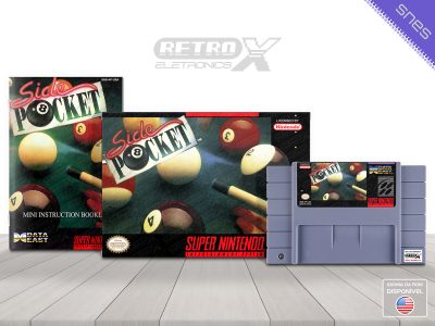 Side Pocket 4P Super Nintendo Completo