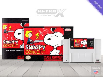 Snoopy Concert A3PE Super Nintendo Completo Cartucho Branco