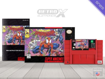 Spider-Man The Lethal Foes ASPJ Super Nintendo Completo Cartucho Vermelho