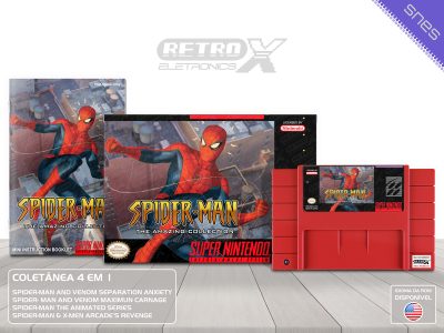 Spiderman the amazing Collection SMAC Super Nintendo Completo - coletanea Cartucho Vermelho