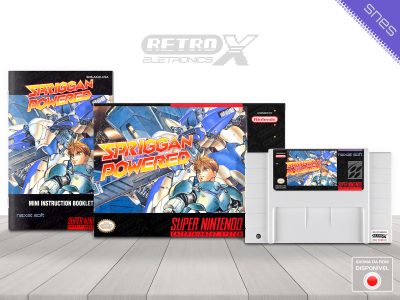 Spriggan Powered AXJE Super Nintendo Completo Cartucho Branco