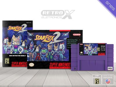 Star Fox 2 XJ Super Nintendo Completo - chip especial Cartucho Roxo