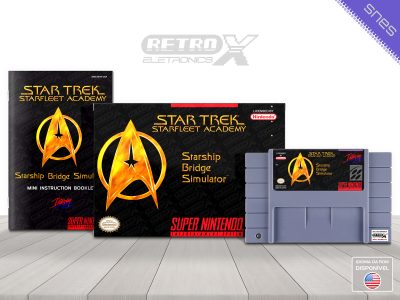 Star Trek Starfleet Academy ASTE Super Nintendo Completo