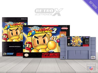 Super Bomberman 2 M4 Super Nintendo JAPONESA CUSTOM Completo