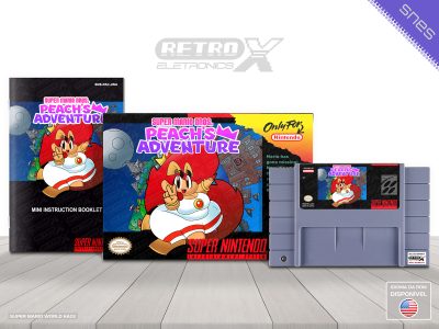Super Mario Bros Peachs Adventure PAC Super Nintendo Completo - hack