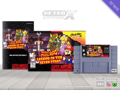 Super Mario RPG The Legend of the Seven Stars ARWE Super Nintendo Completo - chip especial