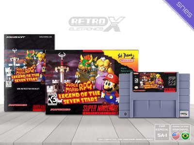 Super Mario RPG The Legend of the Seven Stars PLAYTRONIC Super Nintendo Completo - chip especial