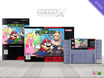 Super Mario World O Conto da Coroa MCT Super Nintendo Completo - hack